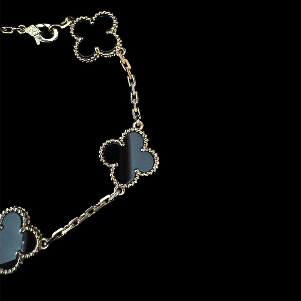Clover Bracelet black and gold - Picture 3 of 3